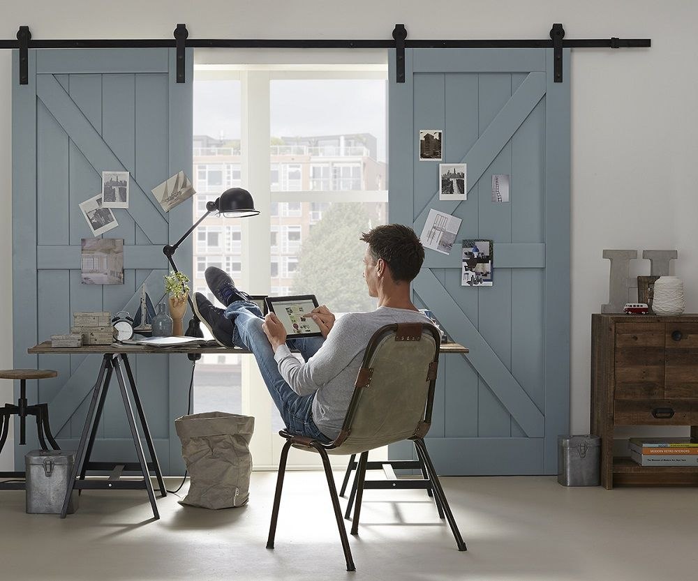 Barn binnendeuren voor een landelijk industriële sfeer