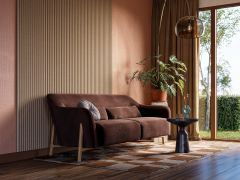 Decowall Acoustic Curve zand - 260x30cm 2 stuks