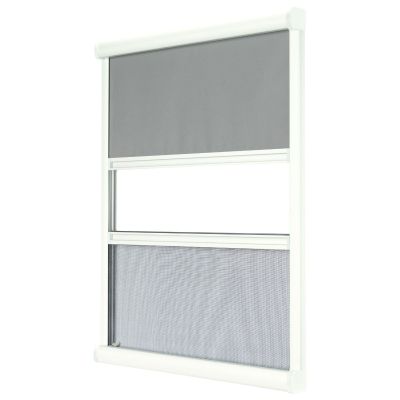 Moustiquaire de fenêtre enroulable duo confort blanc