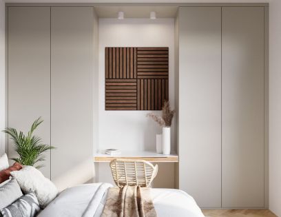 Decowall Acoustic Tile walnoot 50x50cm 4 stuks