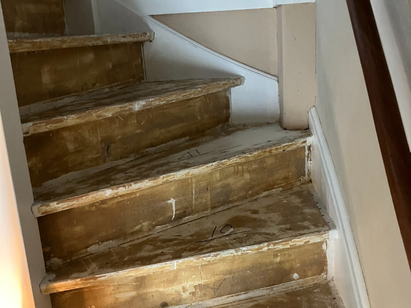 trap lijmresten verwijderen